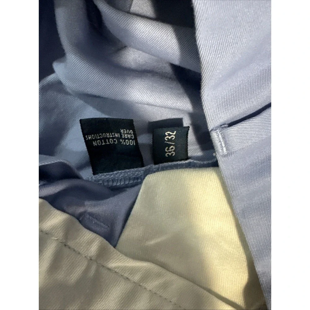 Polo Ralph Lauren Vintage Pants Mens 36/32‎ (Actual 36 X 31.5) Light Blue Chino